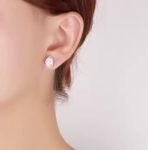 Auskarai su moisanitais deimantais Studs - Image 2